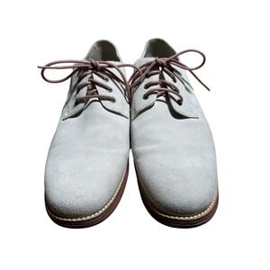 Cole Haan Grand Ambition Leather Oxford Shoes Light Gray RoseLace Up Mens 12